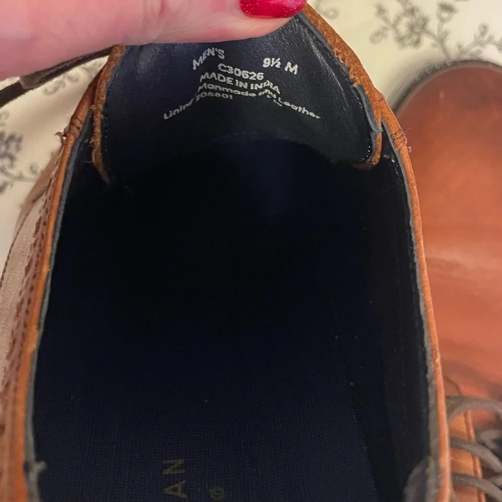 Cole Haan Tan Leather Men's Oxfords